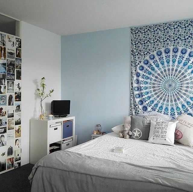 16 Trendy Blue and White Dorm Room Ideas for College Living